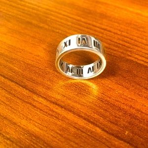 Tiffany Sterling Silver Atlas ring
